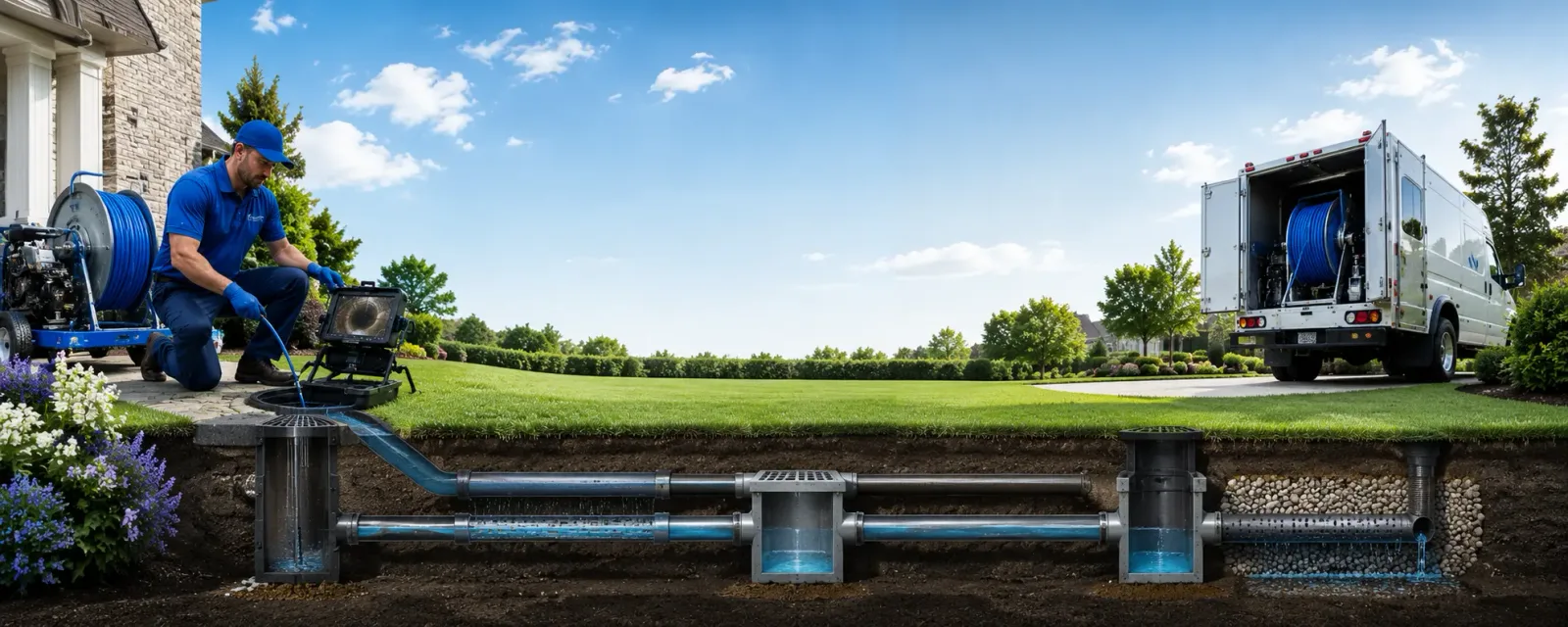 Outdoor drain cleaning information for Keller, VA